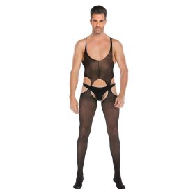 Solid Color Sleeveless Tank Top Stockings  One Piece