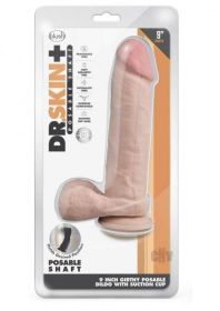 Dr Skin Plus Thick Pose Dildo 9 Vanilla (Material: TPR/TPE)