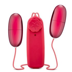 Double Pop Eggs Cerise Pink Vibrating Bullet (Material: Plastic)