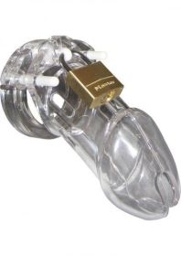 CB-6000 Male Chastity Device Clear 3 1/4" Cage (Material: Plastic)