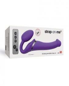 Strap On Me Vibrating Bendable M Strapless Strap On - Purple (size: medium)