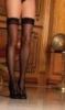 Body Stockings/Sheer Thigh High Stockings Black O/S