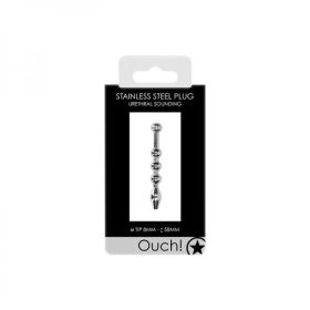 Ouch! Urethral Sounding - Metal Plug - 8 Mm (Material: Metal)