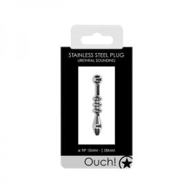 Ouch! Urethral Sounding - Metal Plug - 10 Mm (Material: Metal)