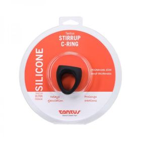 Tantus Stirrup C-ring - Onyx (Material: Silicone)
