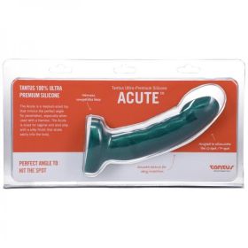 Tantus Acute 5.5 In. Curved Dildo Medium-firm Emerald (Material: Silicone)