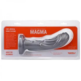 Tantus Magma 7 In. Fantasy Dildo Medium-firm Silver (Material: Silicone)
