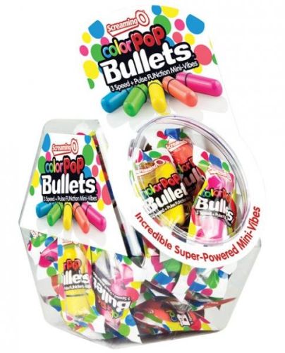 Color Pop Bullets 40 Pieces Fishbowl